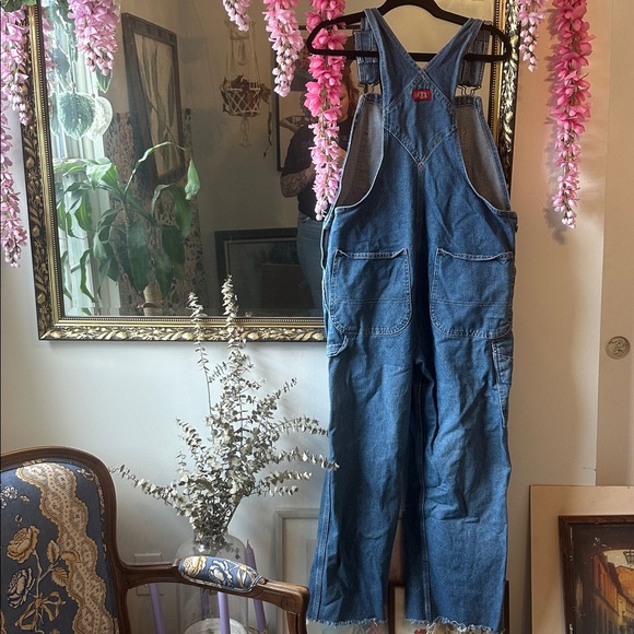 Dickies Denim Overalls with Red Accents - Picture 7 of 7